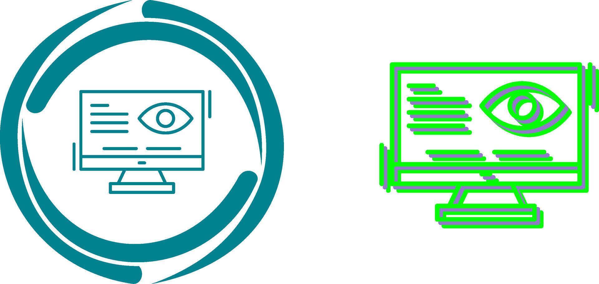 Vision Icon Design vector