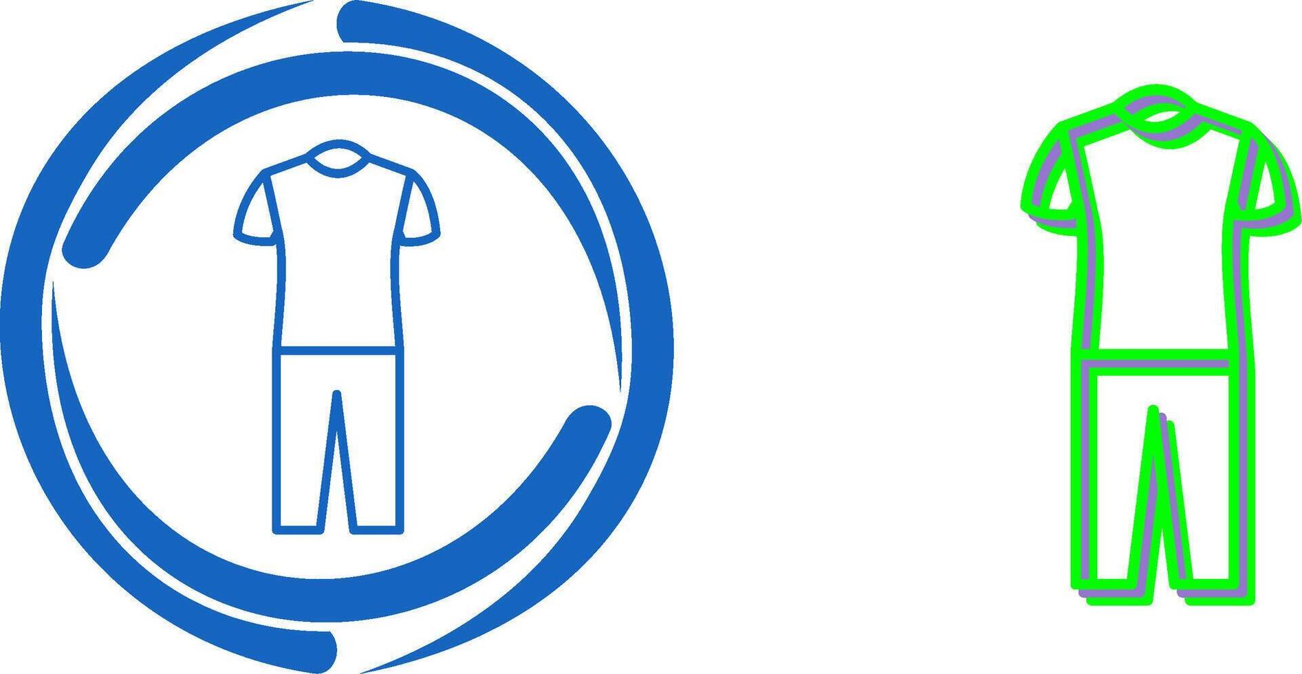 Pyjamas Suit Icon Design vector