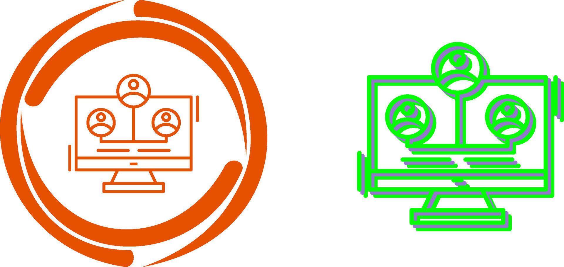 Network Icon Design vector