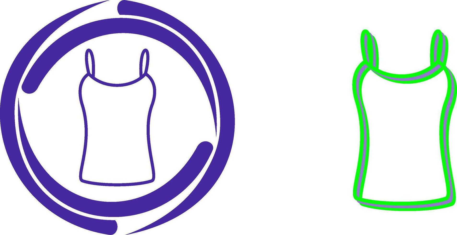 Ladies Vest Icon Design vector