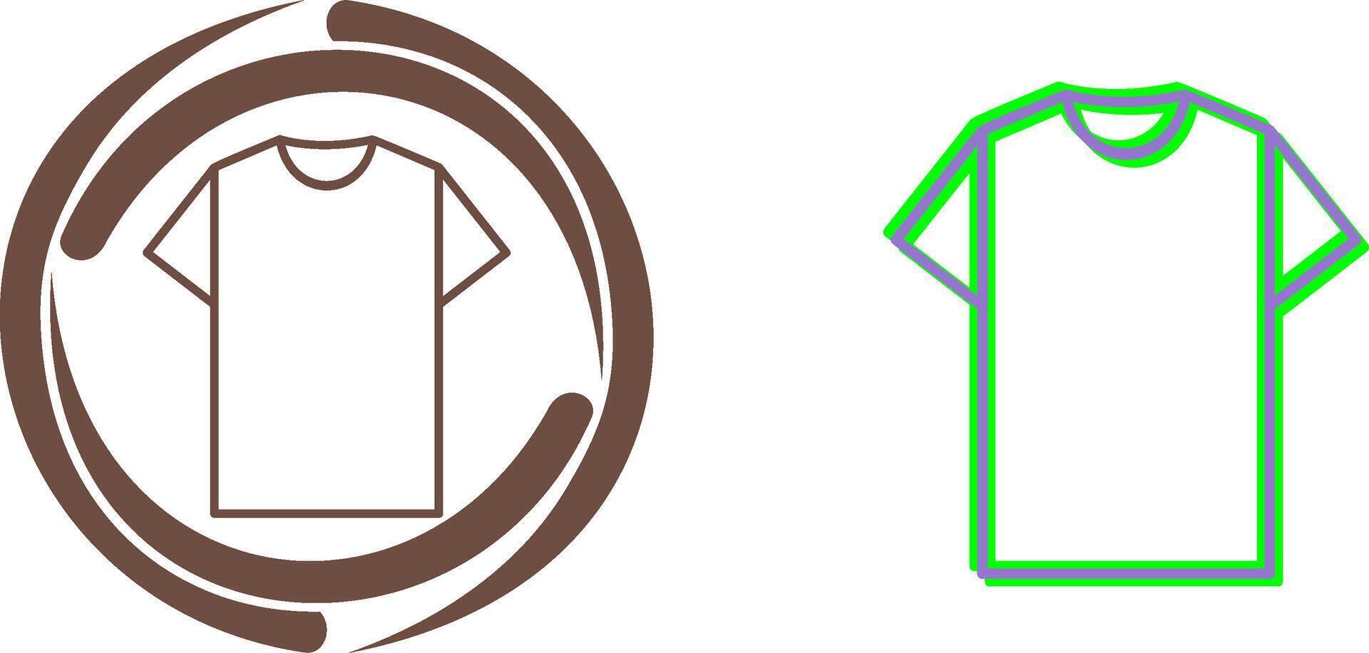 Plain T Shirt Icon Design vector
