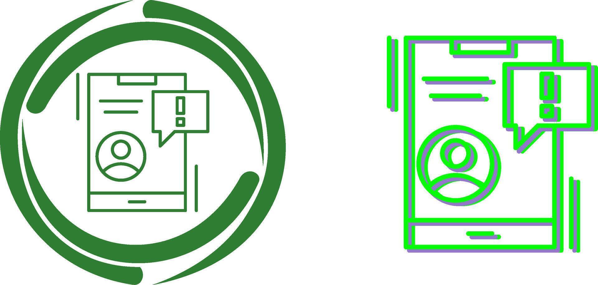 Notification Icon Design vector