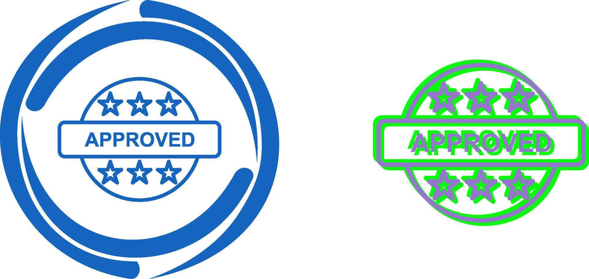 Approved Icon Design vector