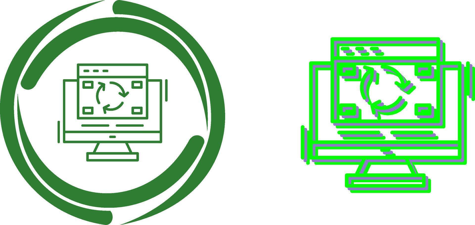 Update Icon Design vector