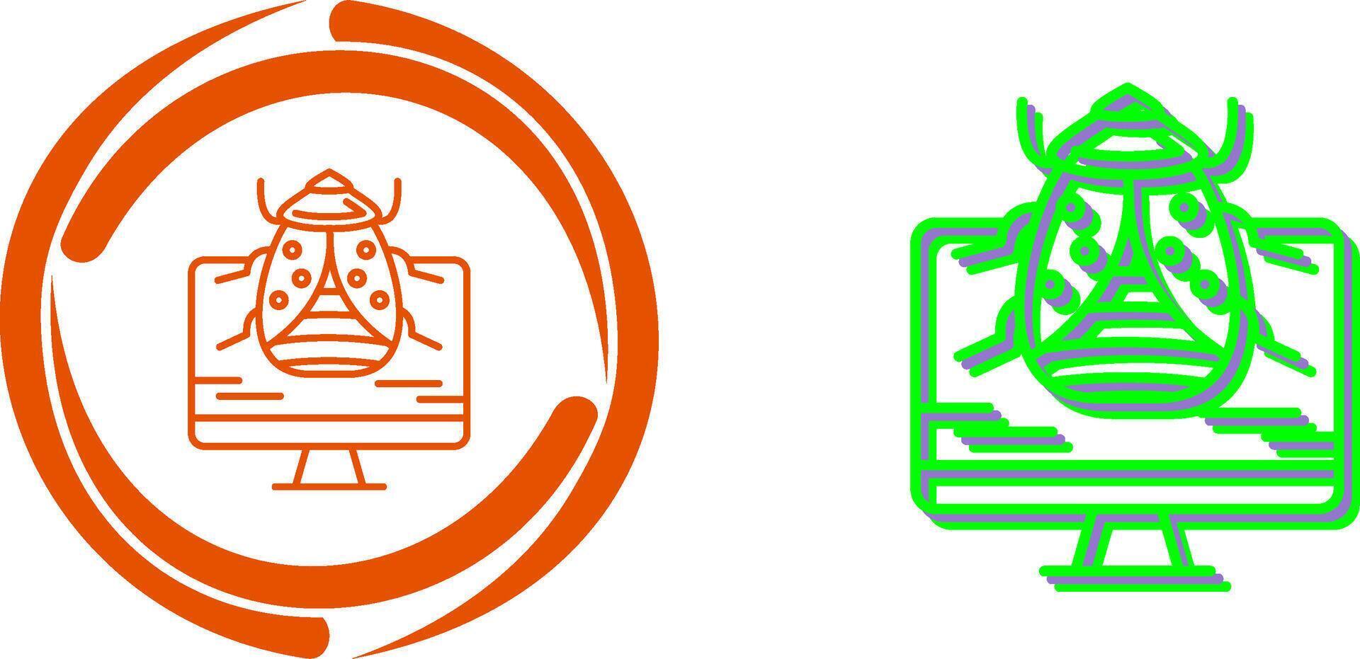 Malware Icon Design vector