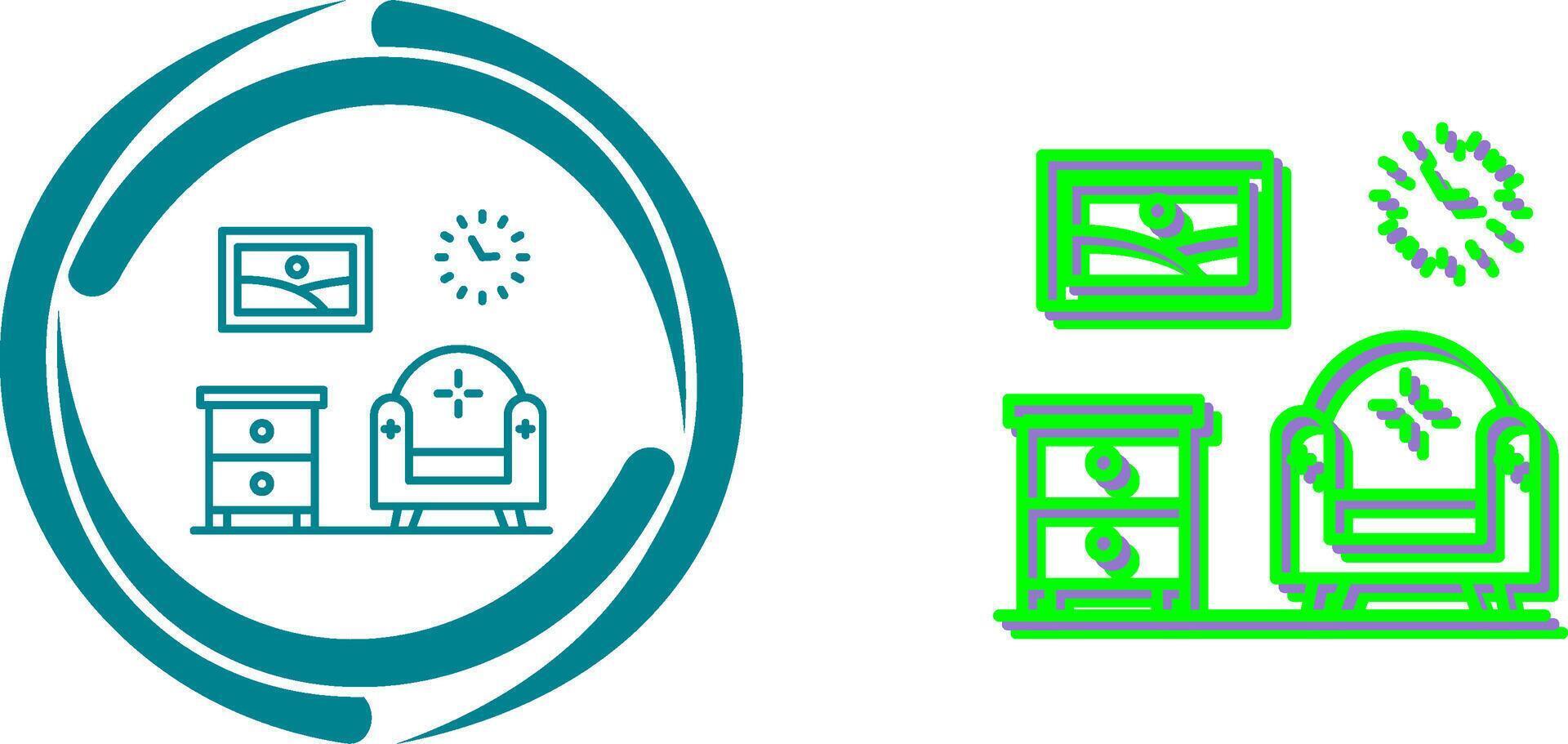 Living Room Icon Design vector