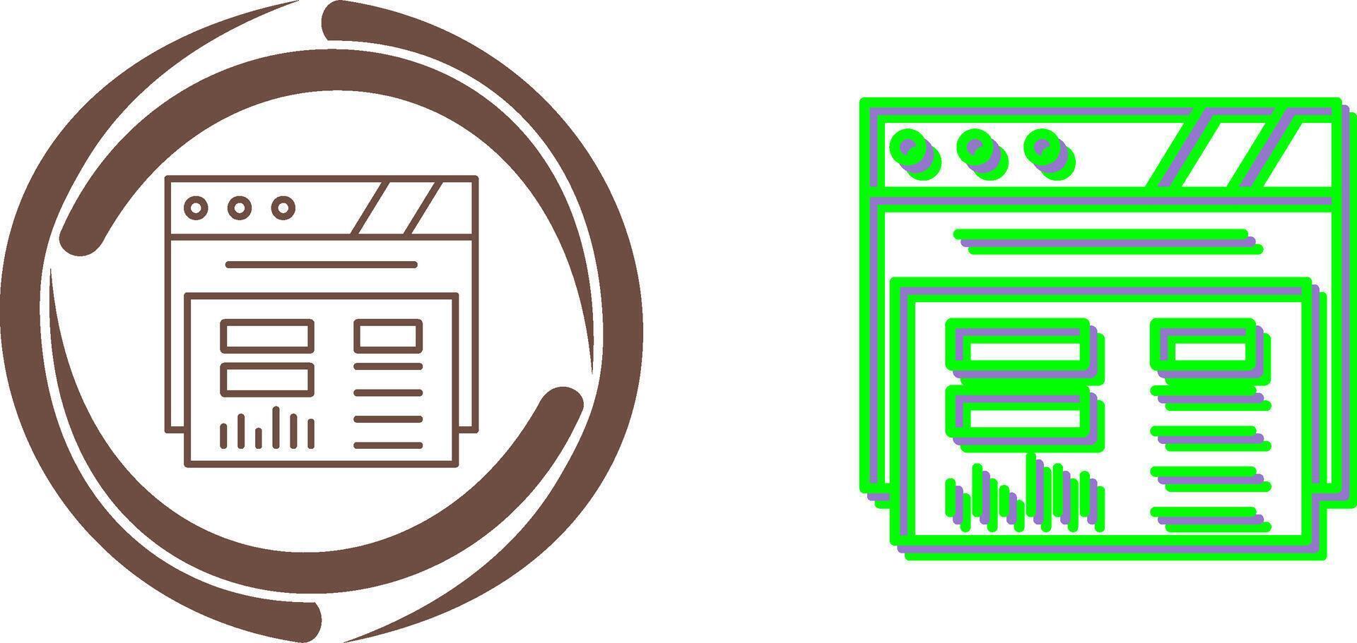 Dashboard Icon Design vector