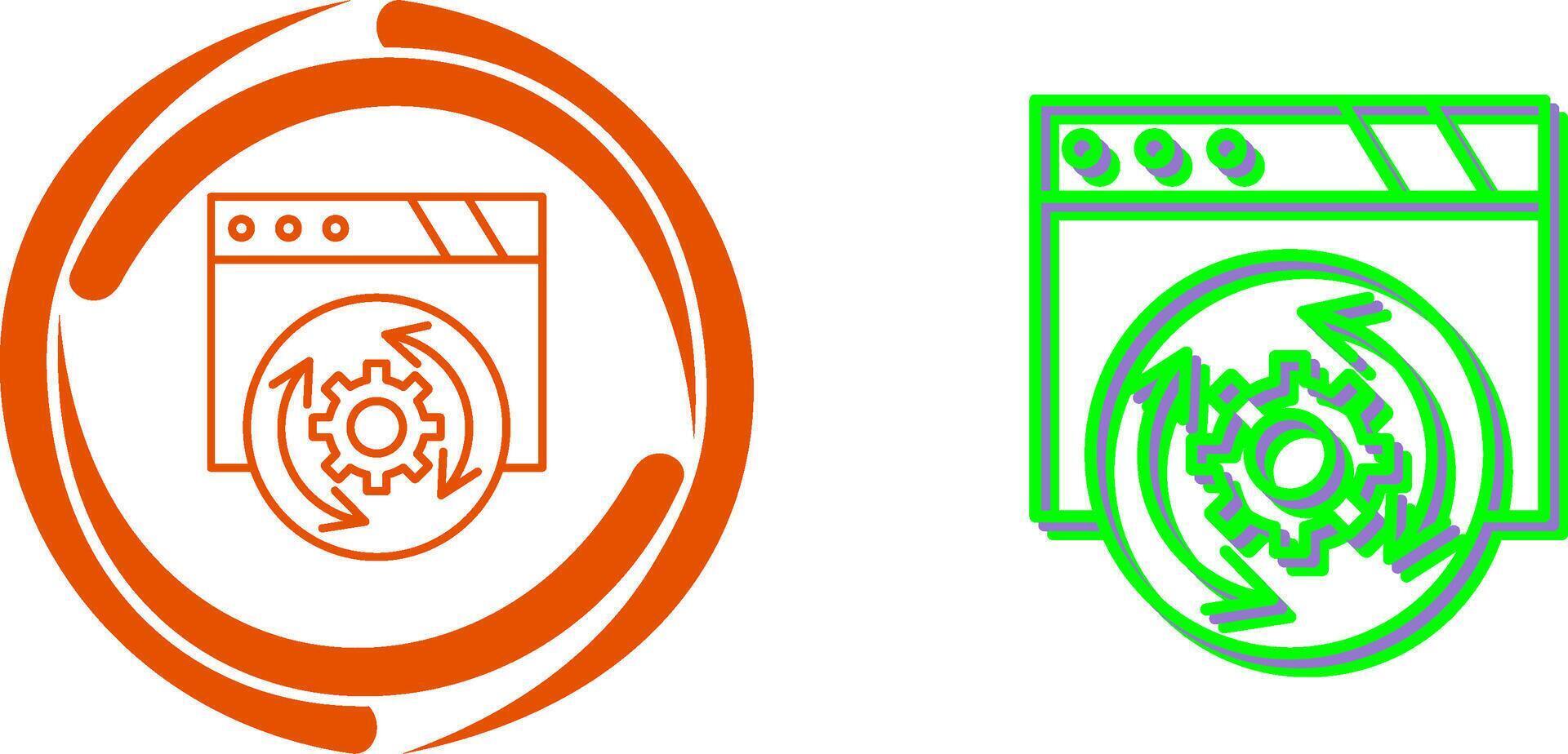 Update Icon Design vector