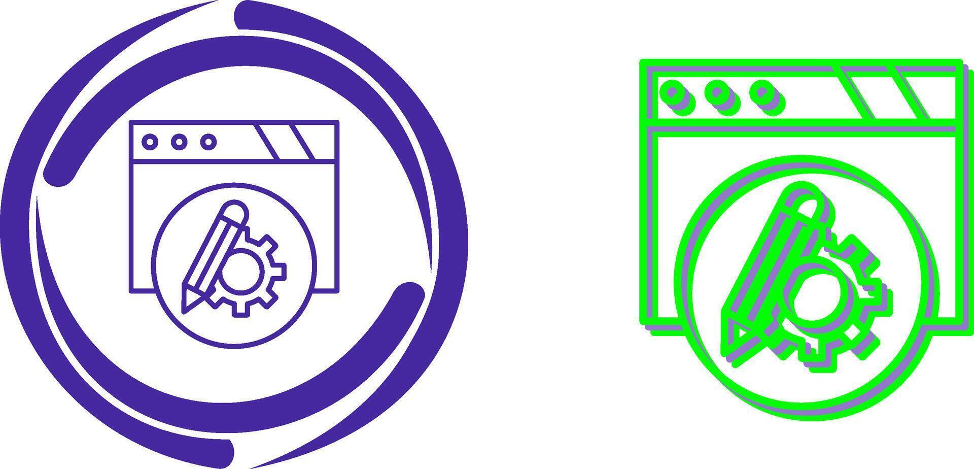 Setting Icon Design vector
