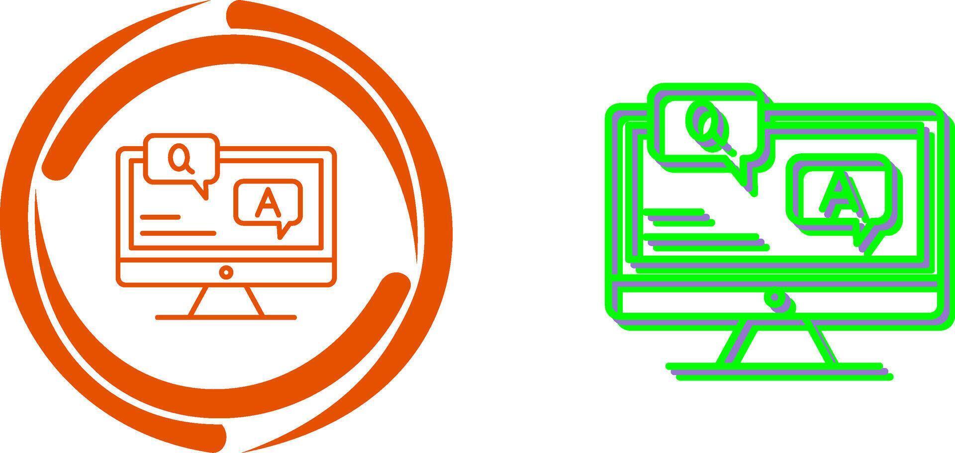 Faq Icon Design vector