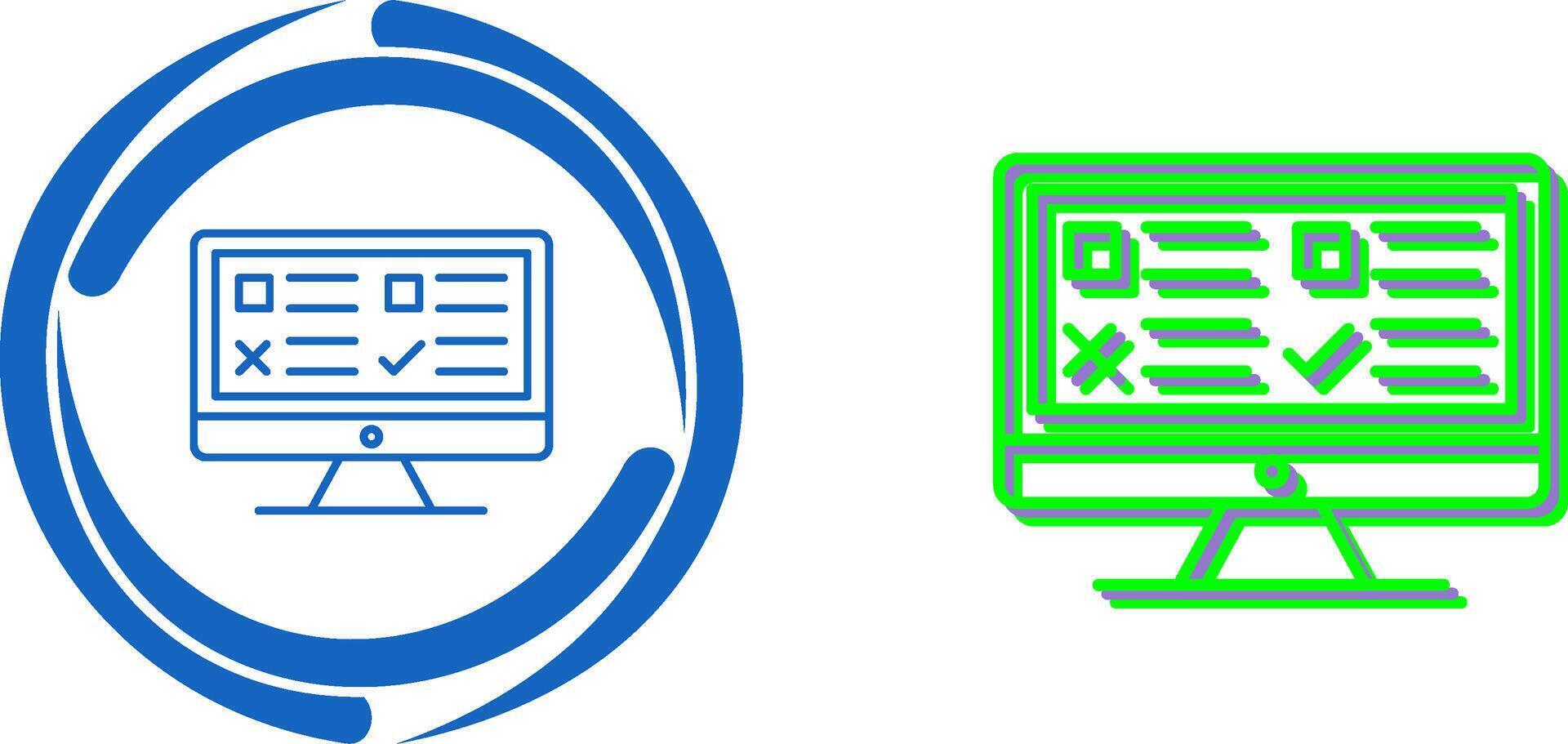 Examination Icon Design vector