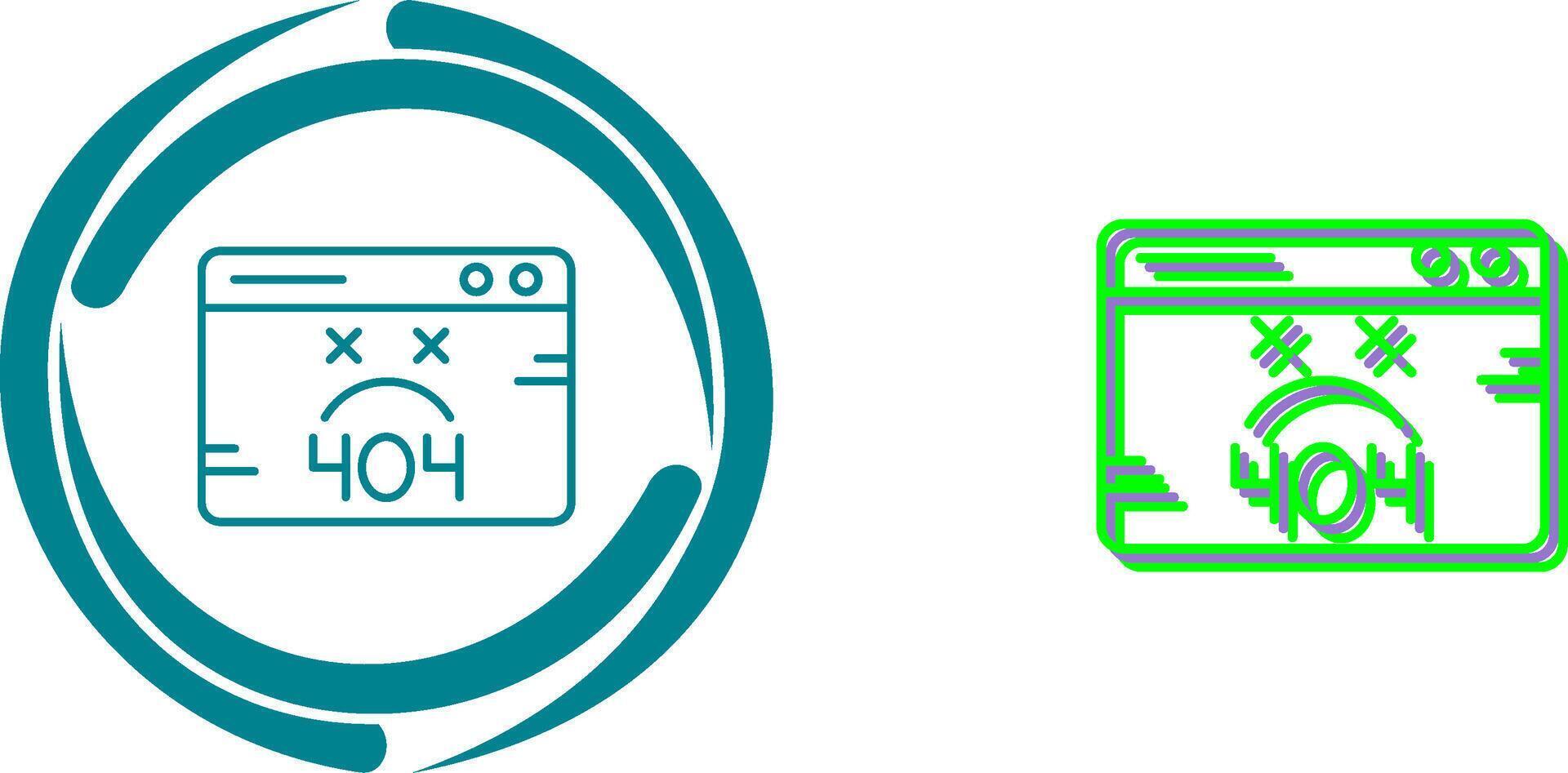 404 Error Icon Design vector