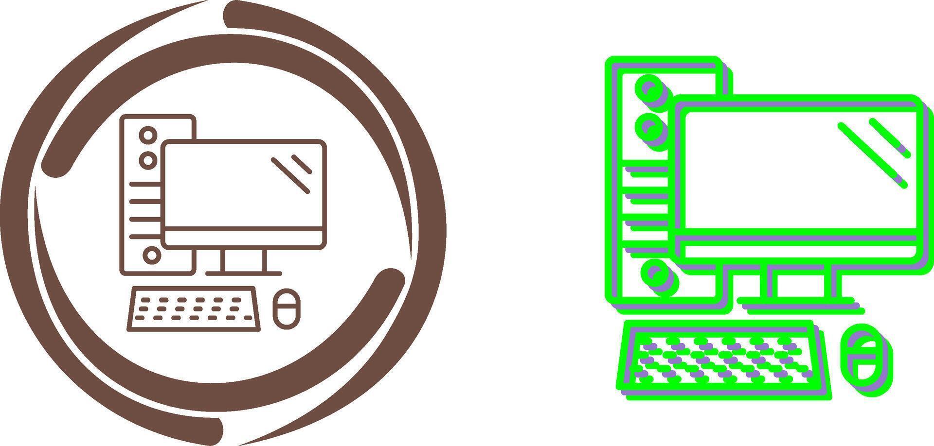 Computer Icon Design vector