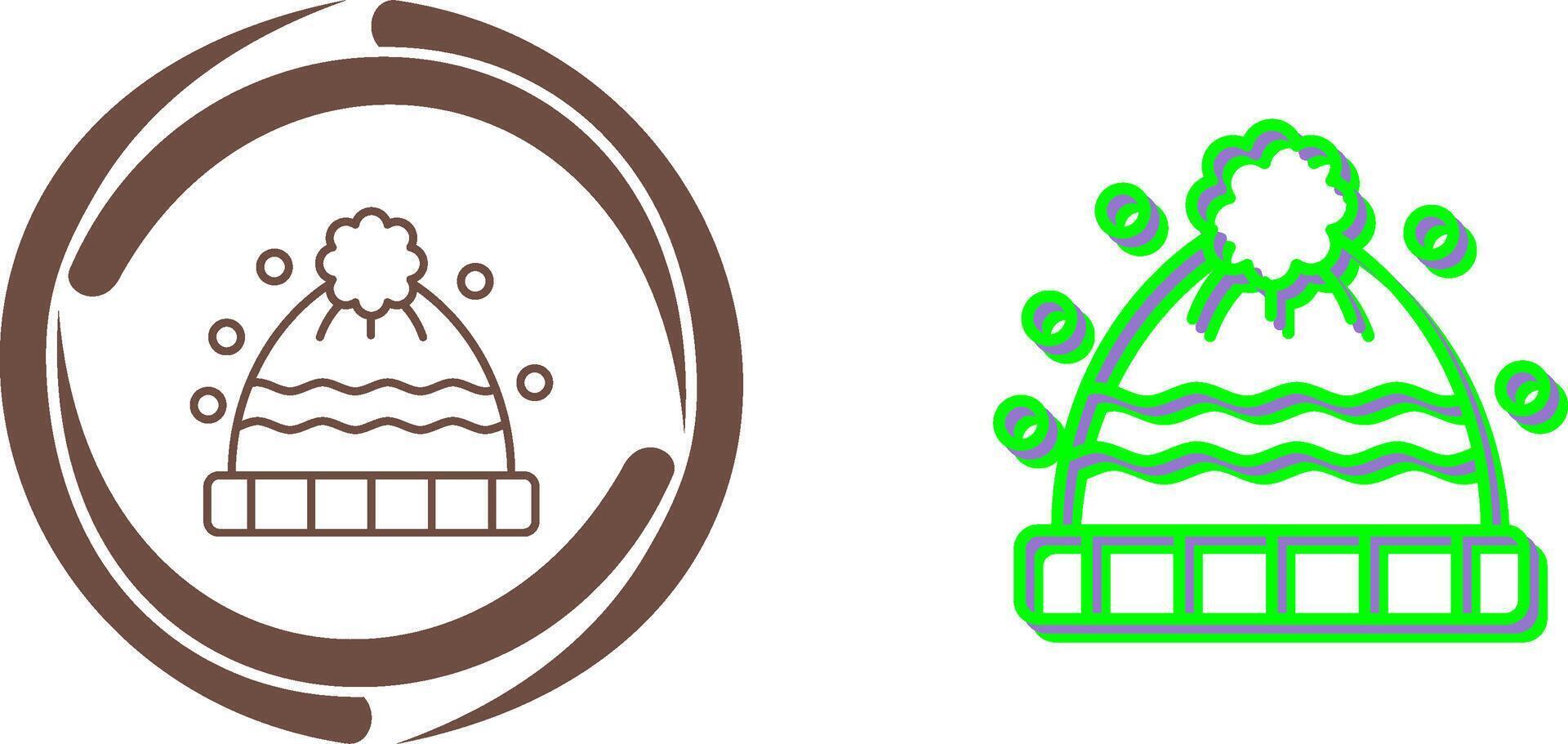 Winter Hat Icon Design vector