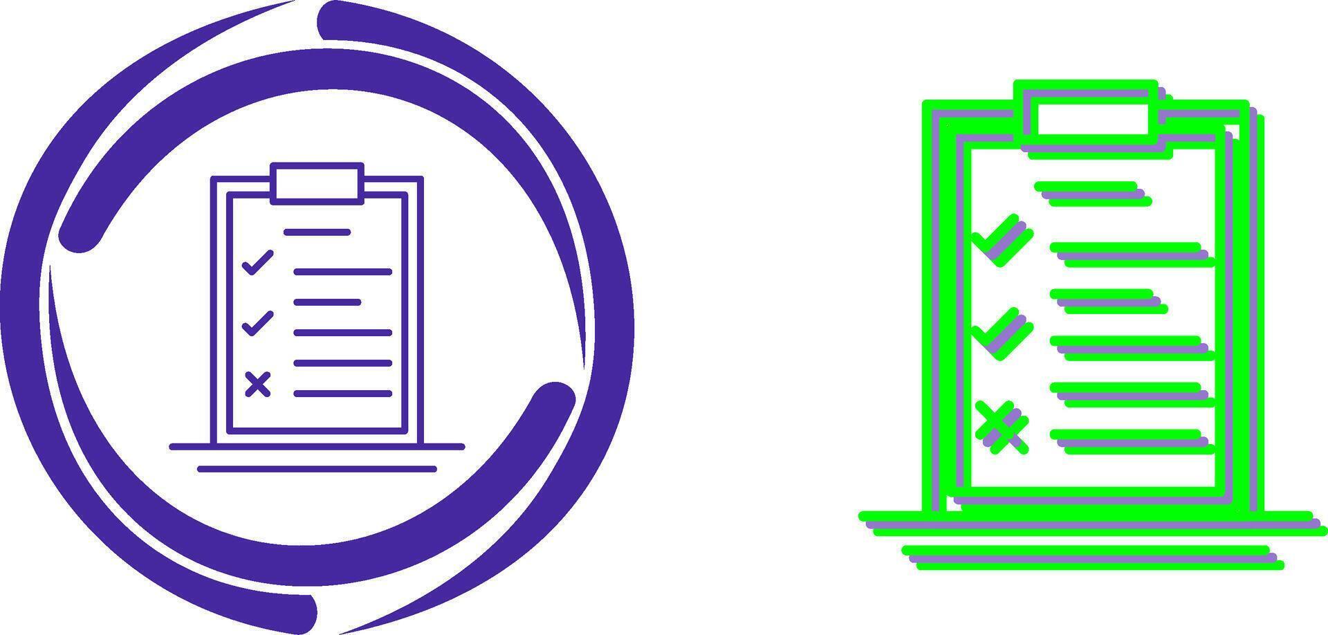 Checklist Icon Design vector