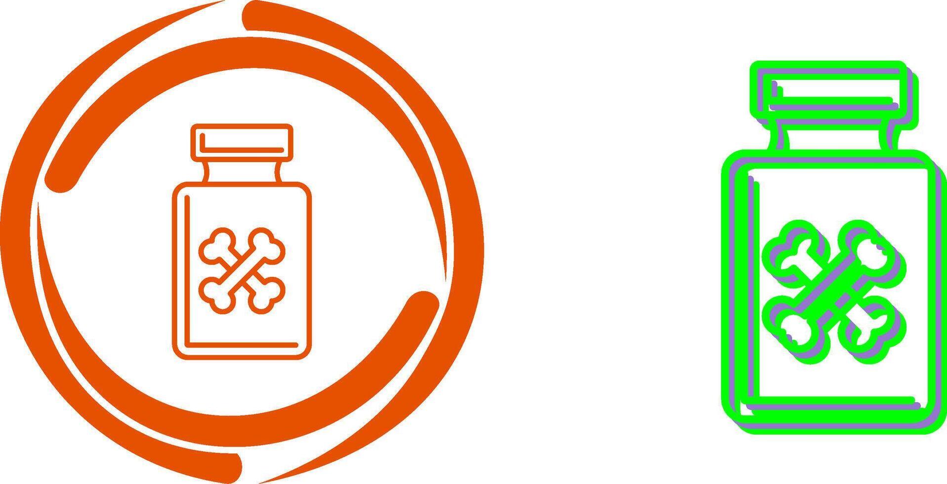 Poison Icon Design vector