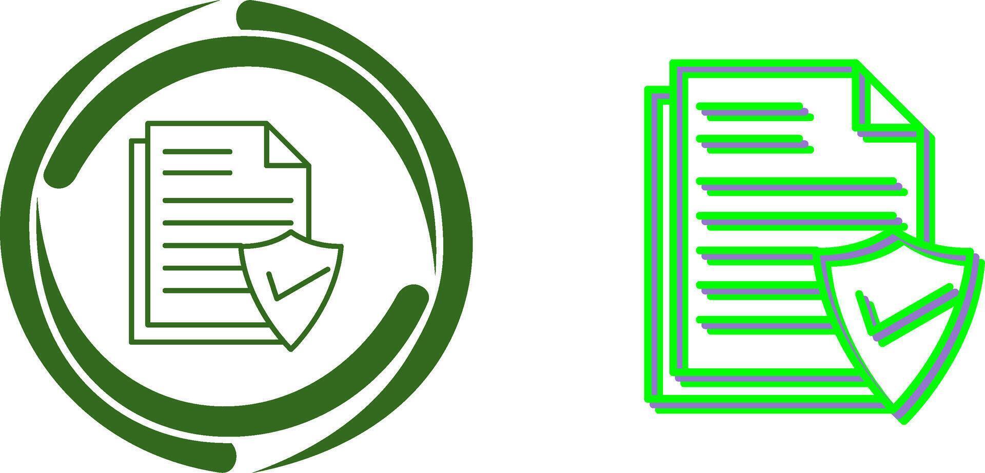 Valid Document Icon Design vector