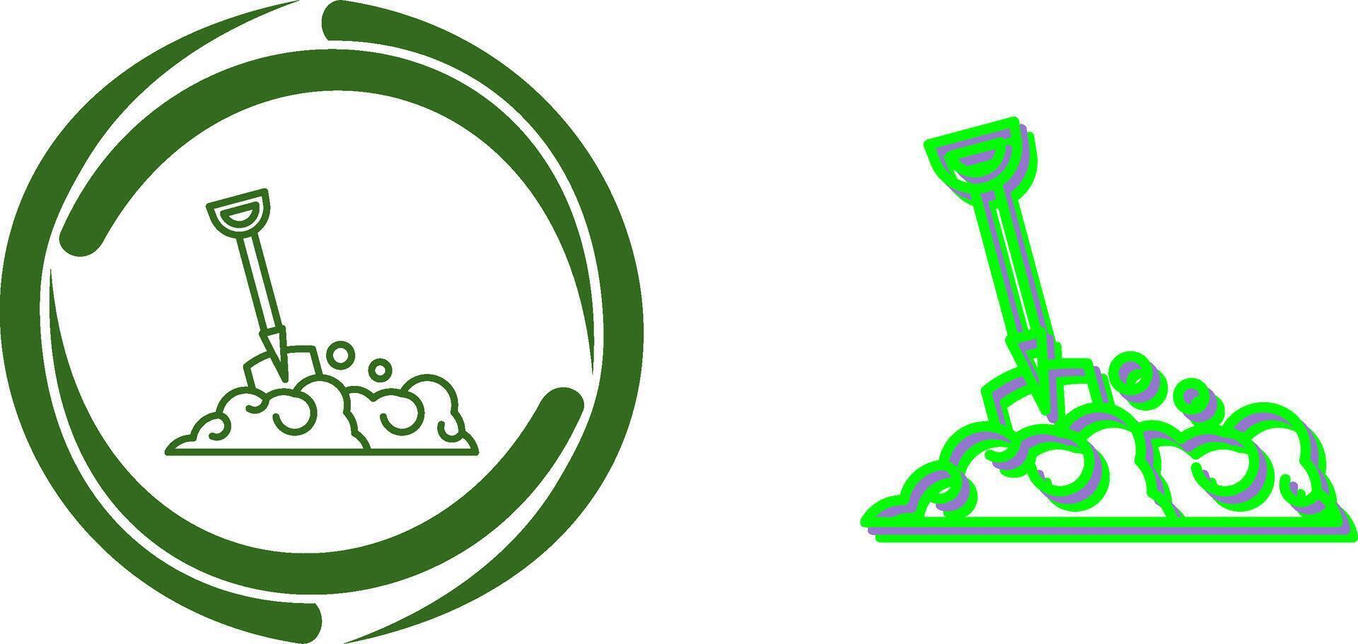 Shovel Icon Design vector
