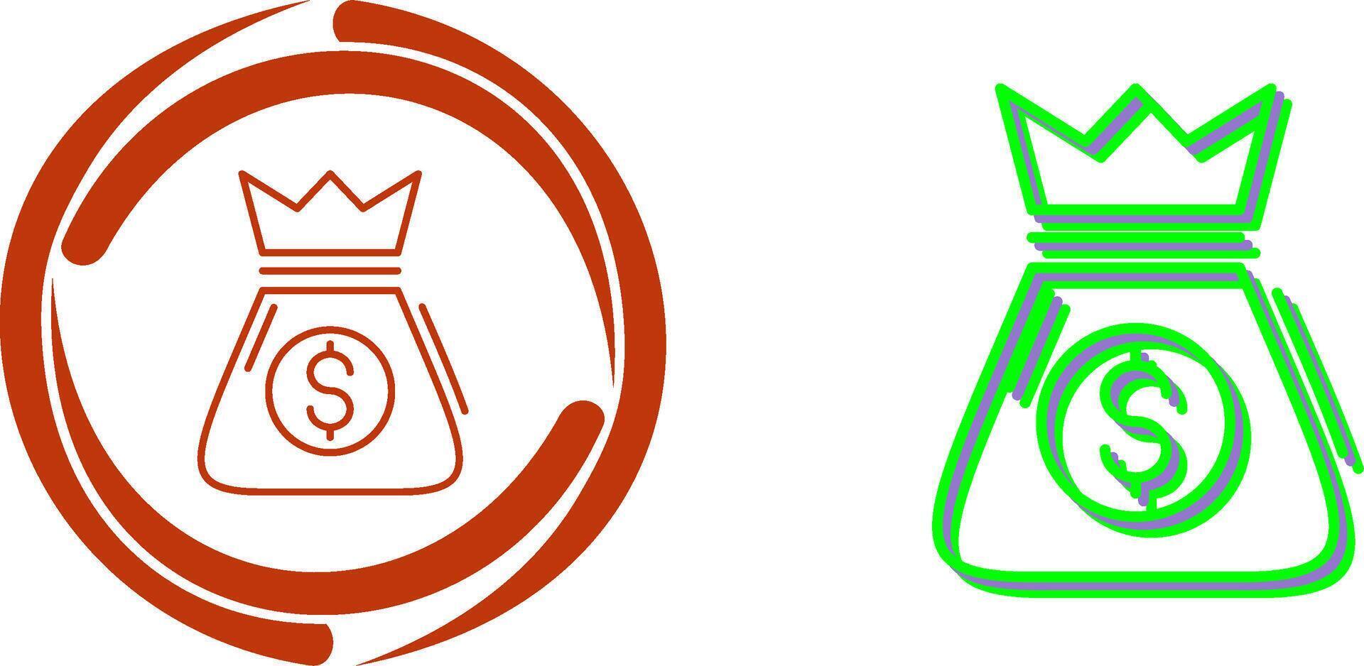 Money Bag Icon Design vector