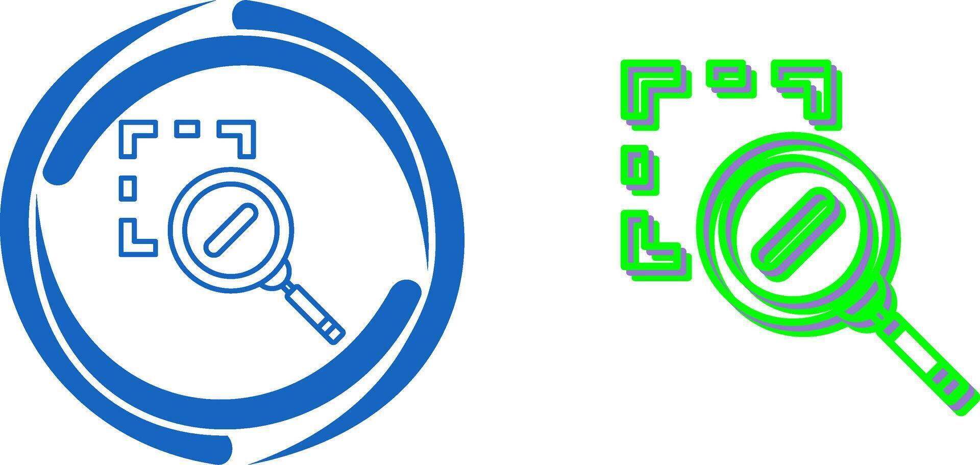 Zoom Out Icon Design vector