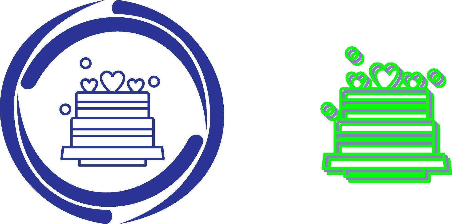 Wedding Cake Icon Design vector