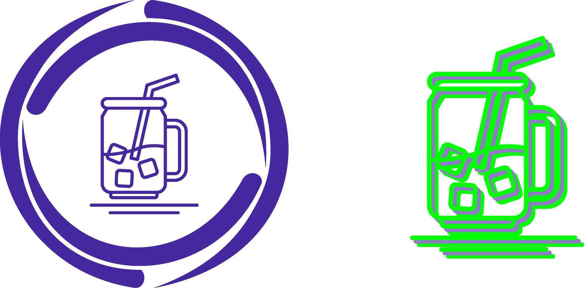Iced Tea Icon Design vector