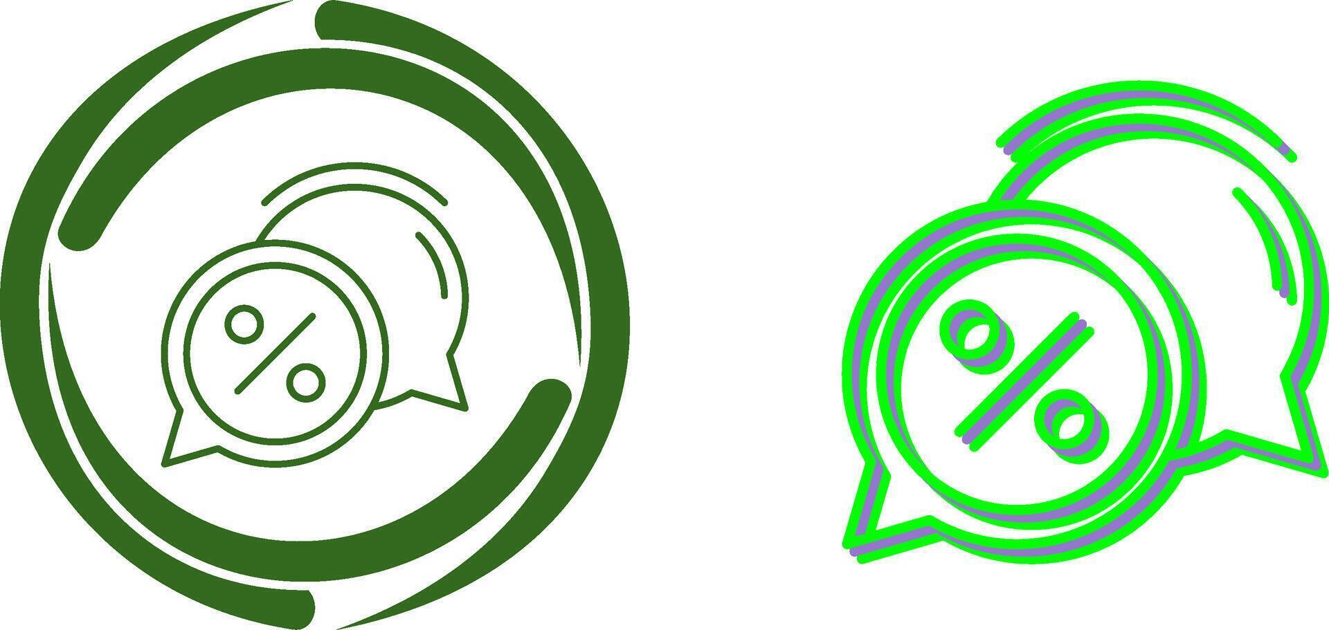 Discount Offer Icon Design vector