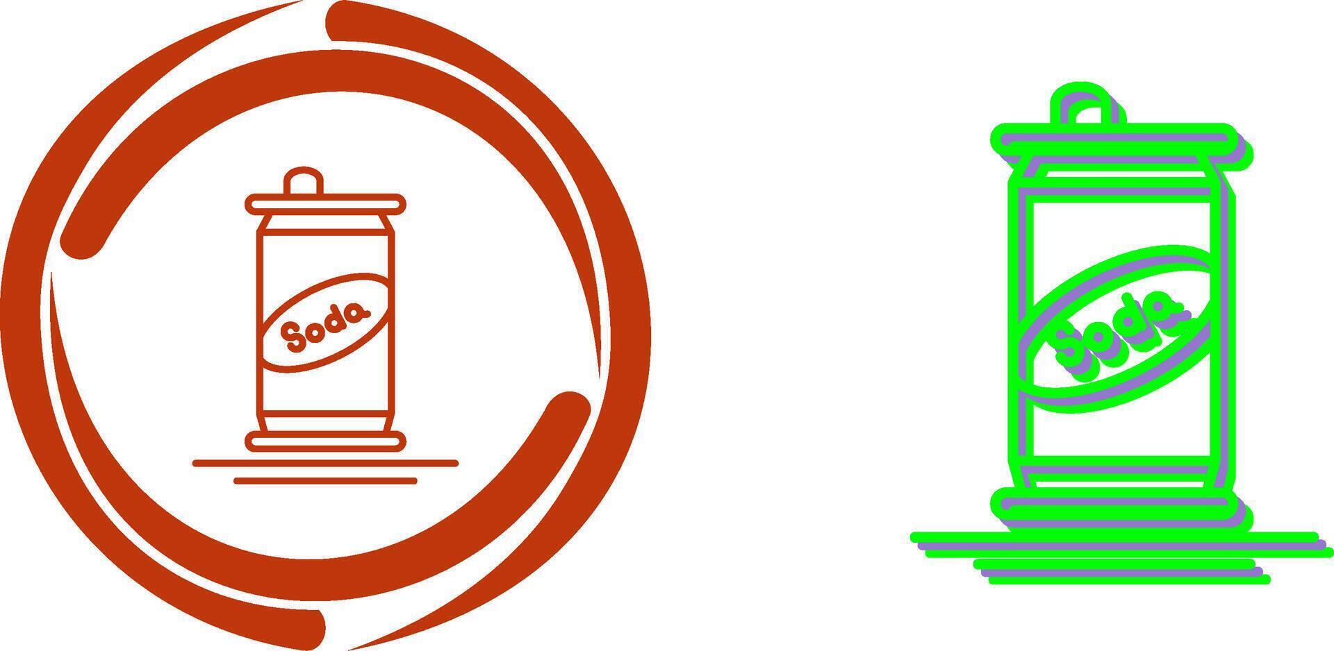 Soda Can Icon Design vector