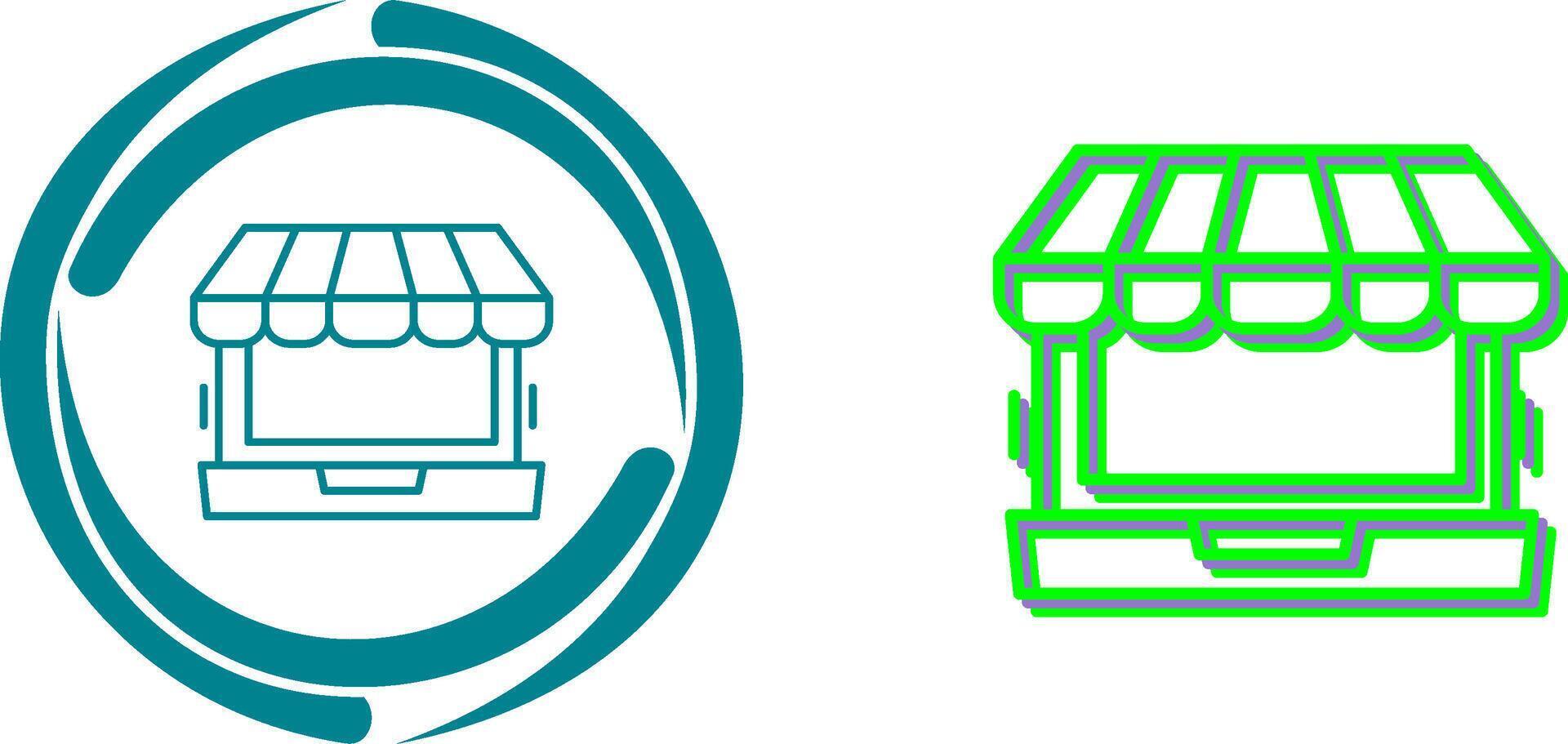 Online Shopping Icon Design vector