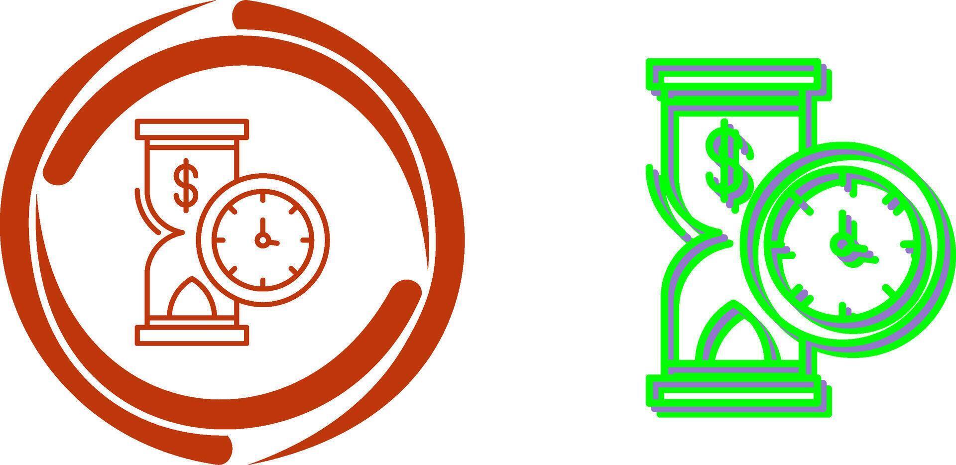 Time is Money Icon Design vector