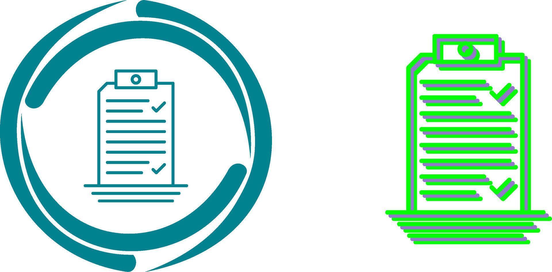 Check List Icon Design vector
