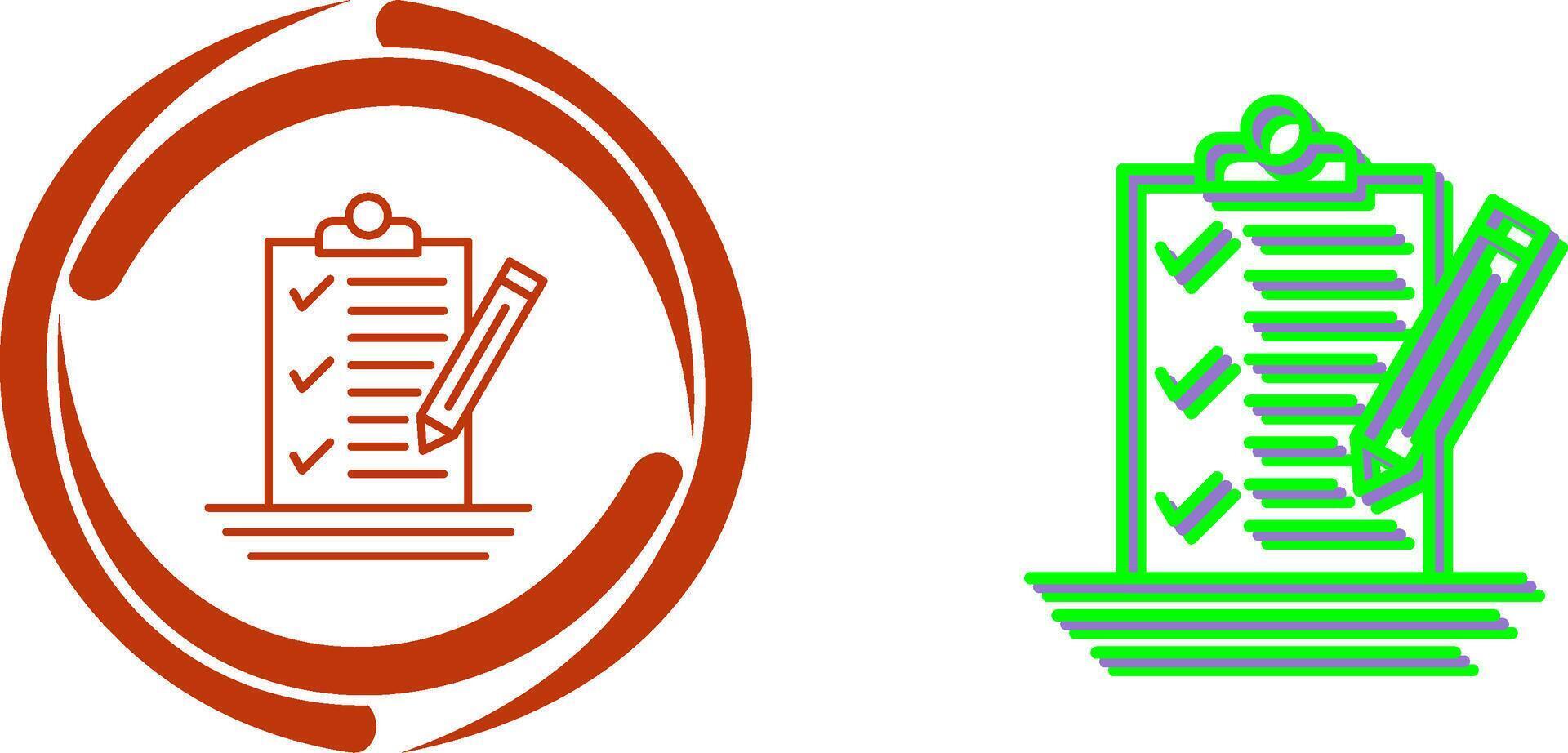 Check List Icon Design vector