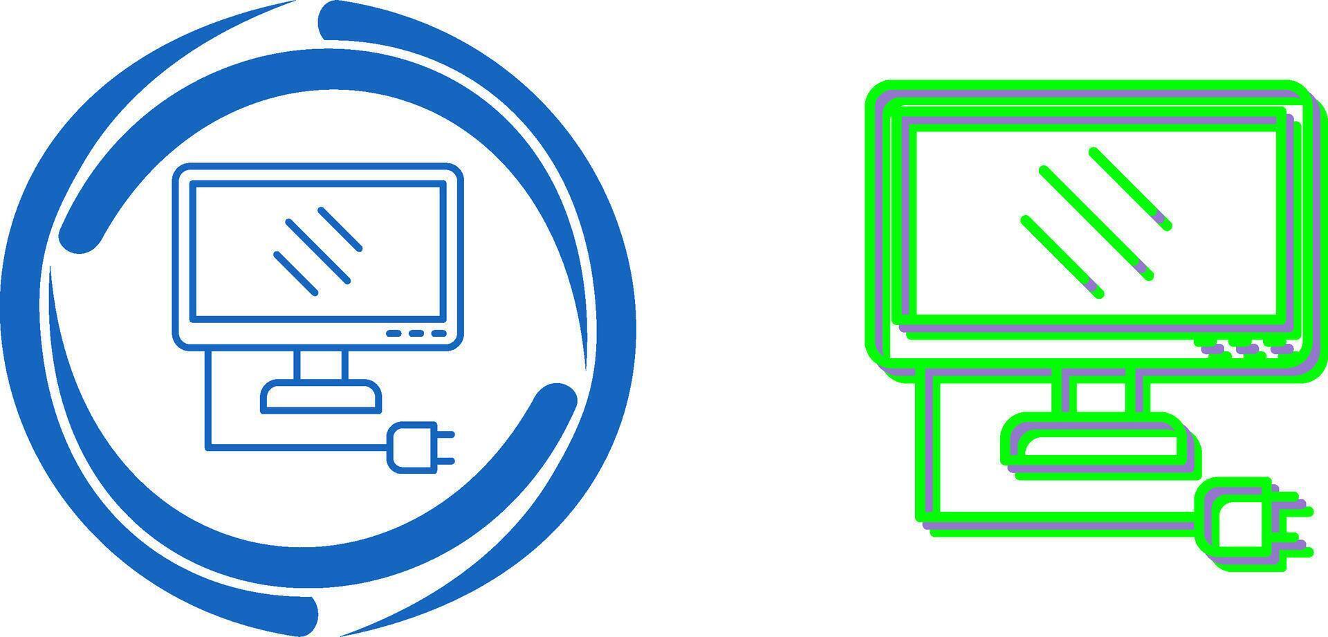 Monitor Icon Design vector
