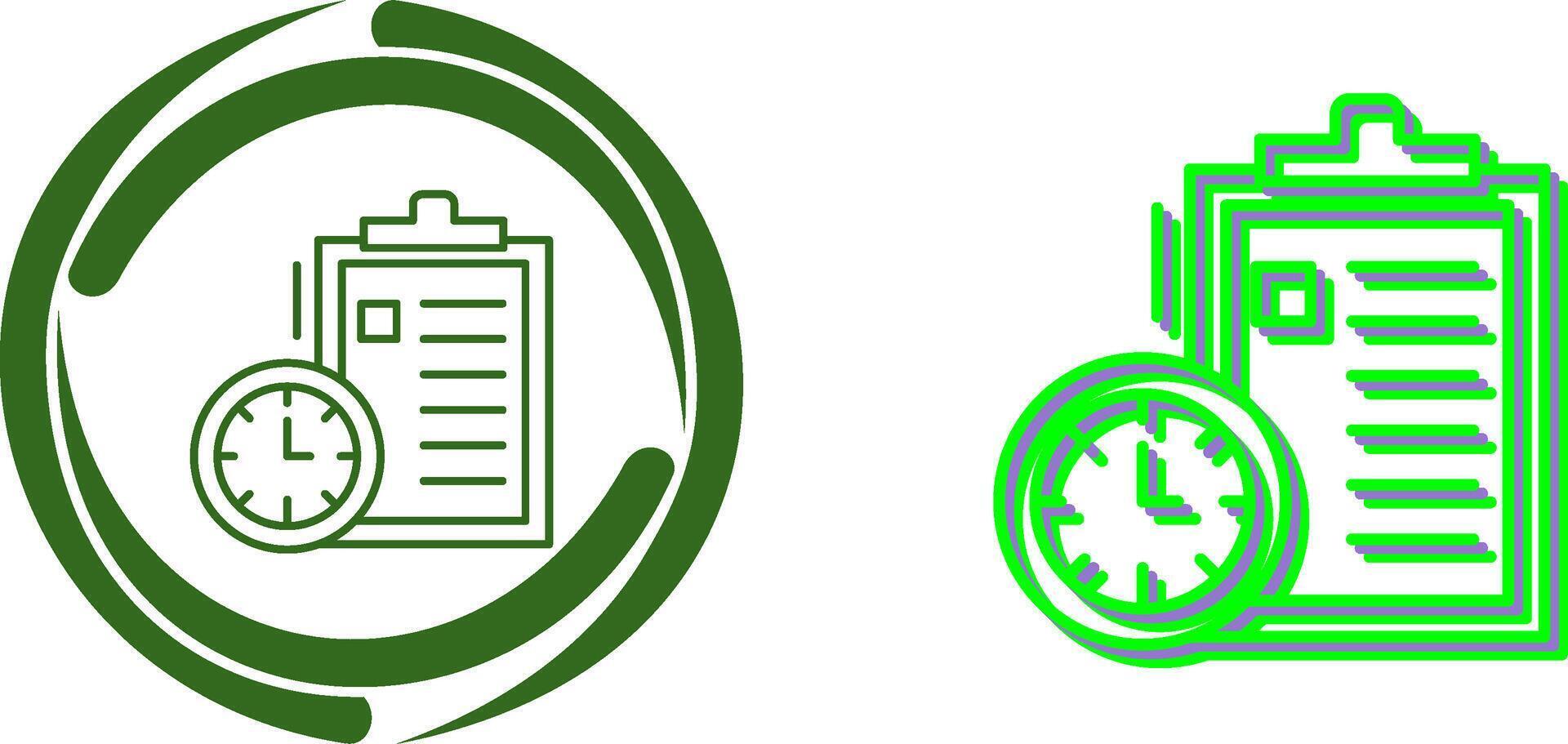 Time Management Icon Design vector