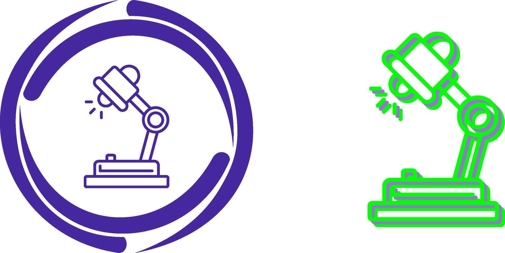 Desk Lamp Icon Design vector