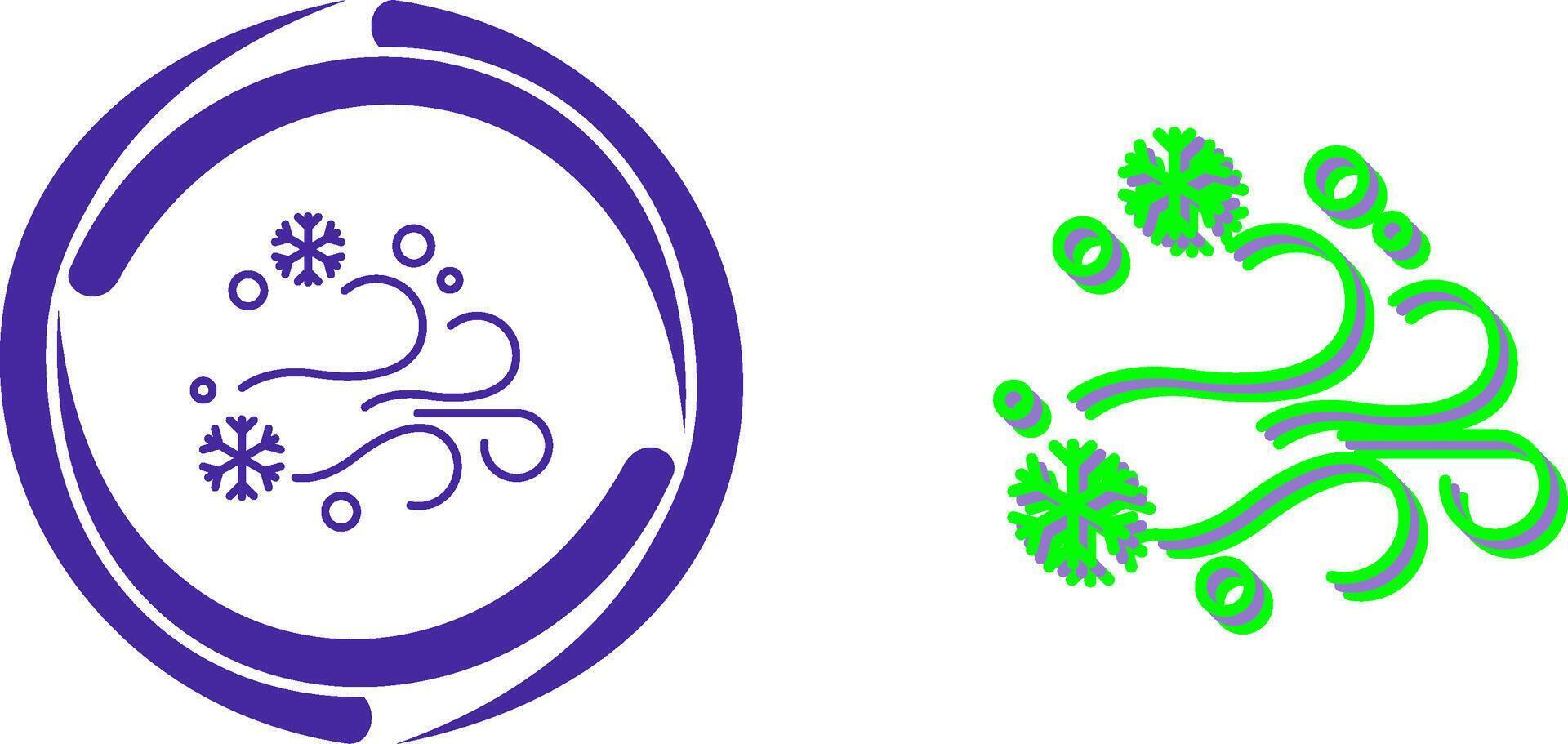 Blizzard Icon Design vector