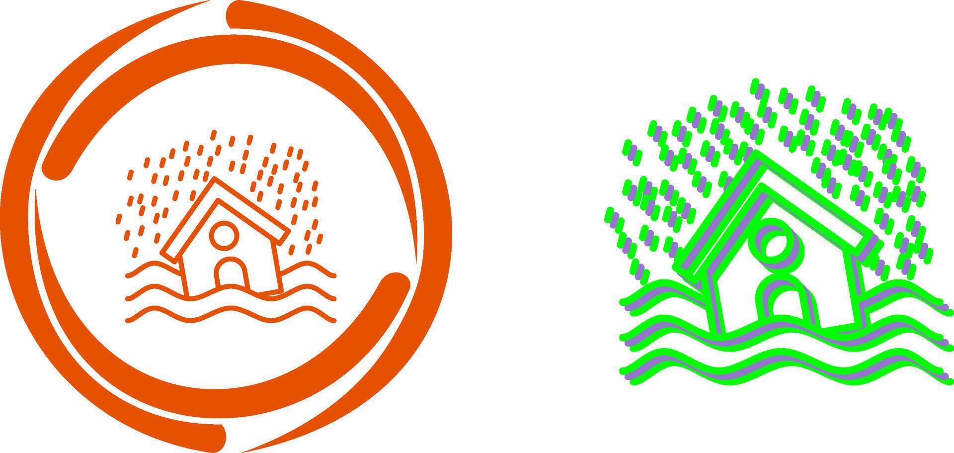 Disaster Icon Design vector