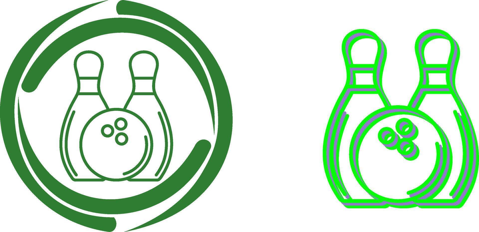 Bowling Icon Design vector