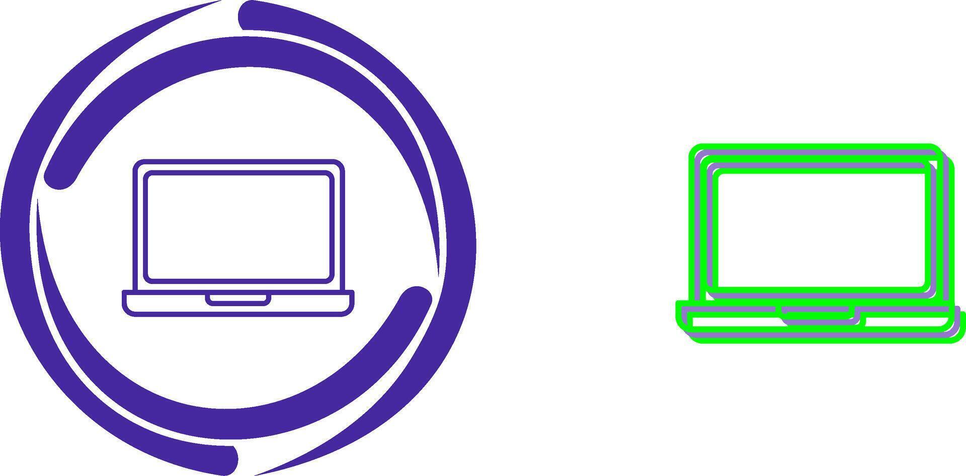 Laptop Icon Design vector
