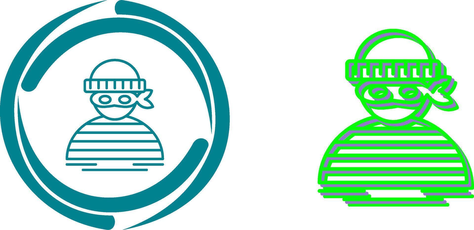 Thief Icon Design vector
