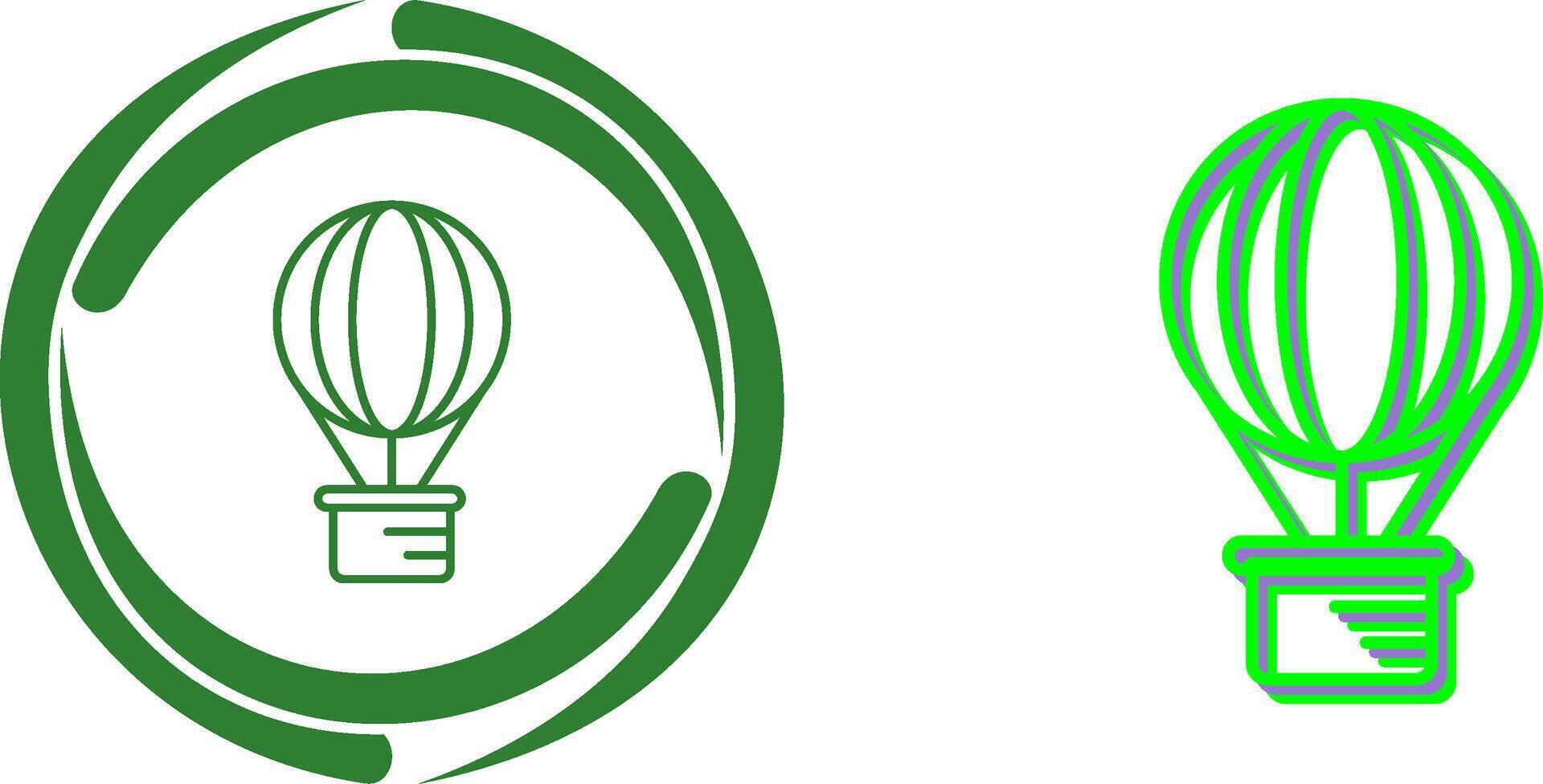 Hot Air Balloon Icon Design vector