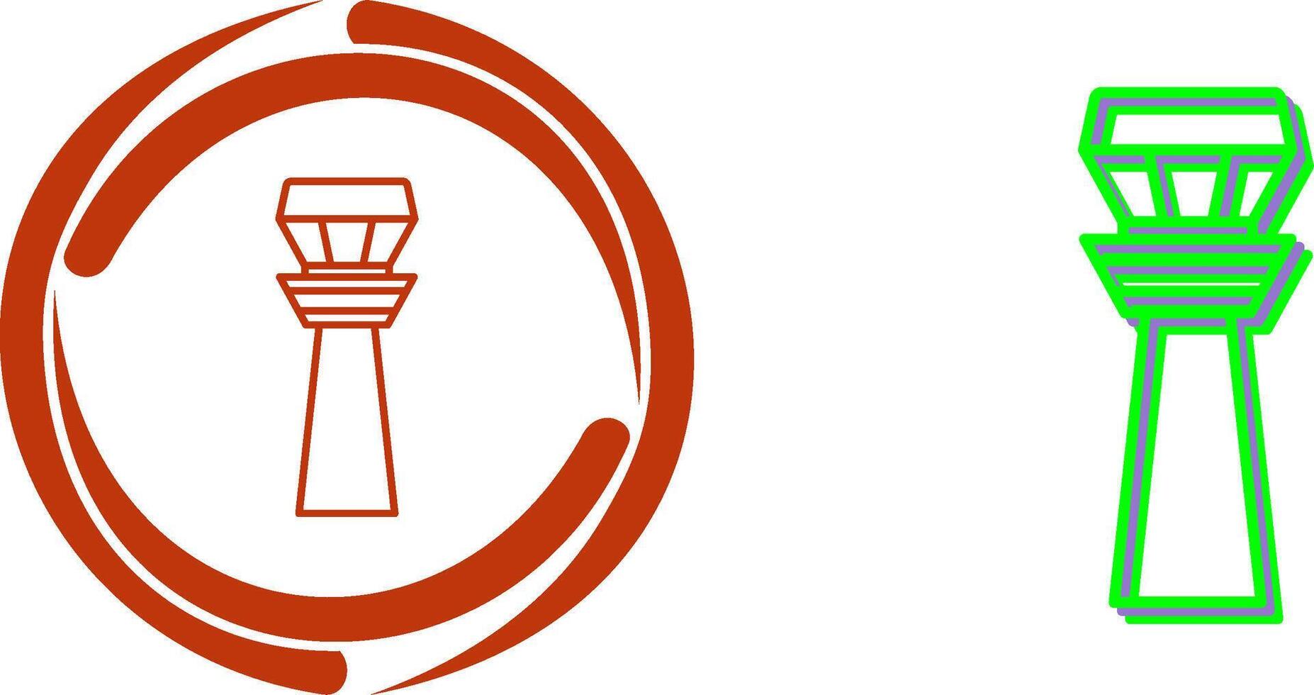Control Tower Icon Design vector