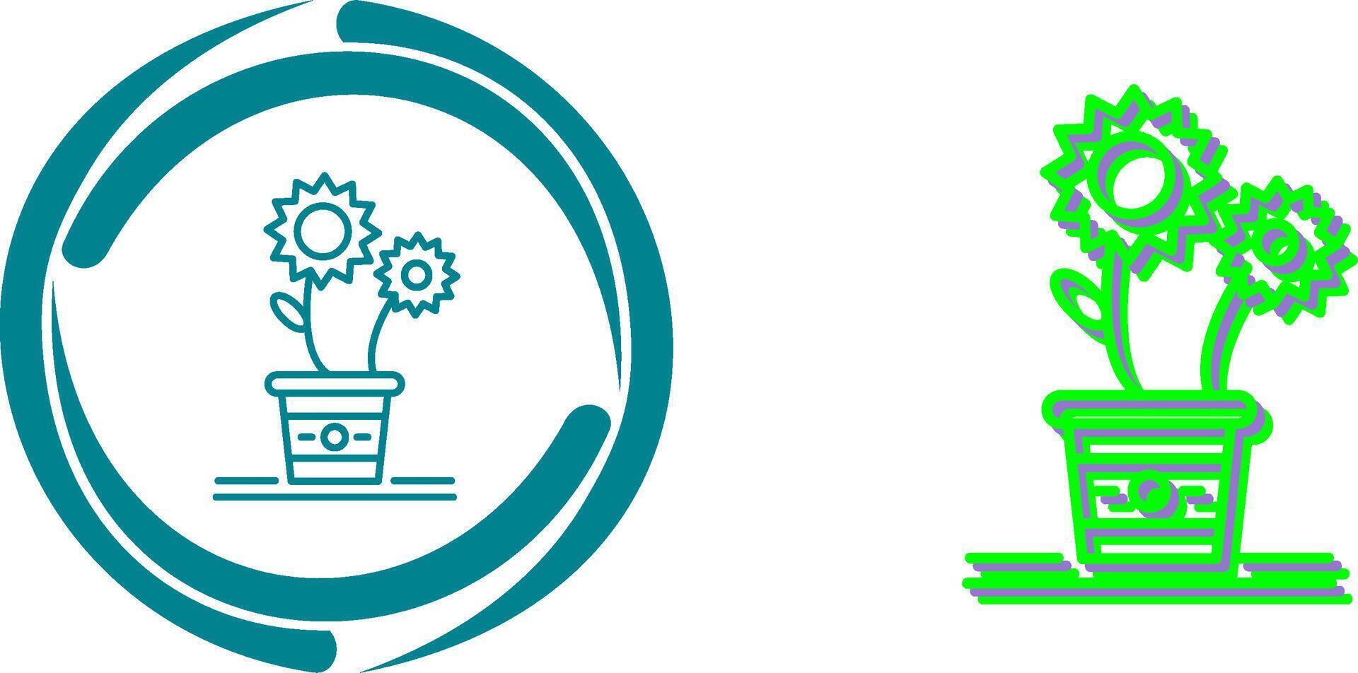 Flowers Icon Design vector