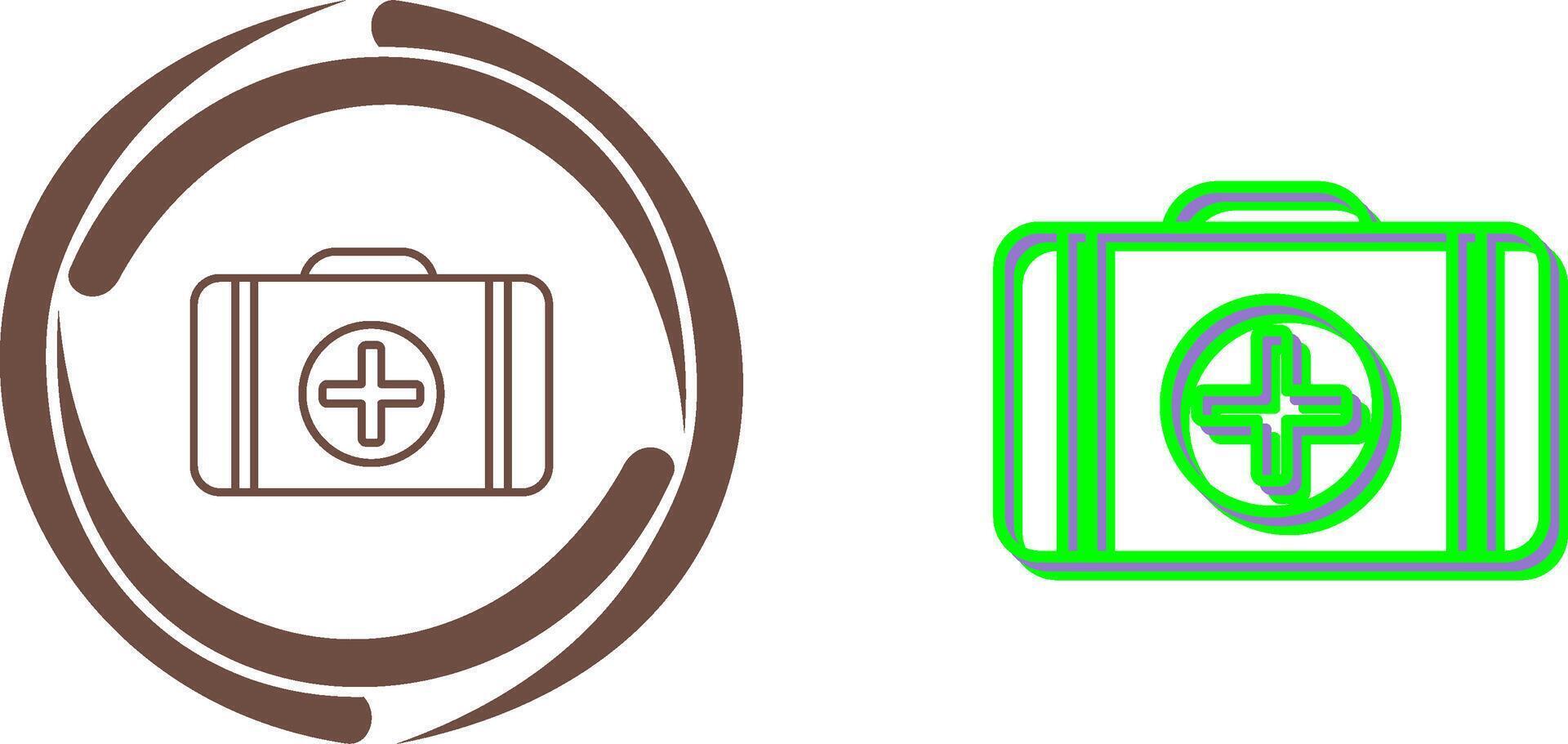 First Aid Kit Icon Design vector