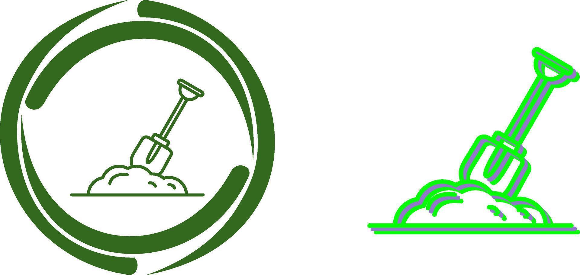 Digging Icon Design vector