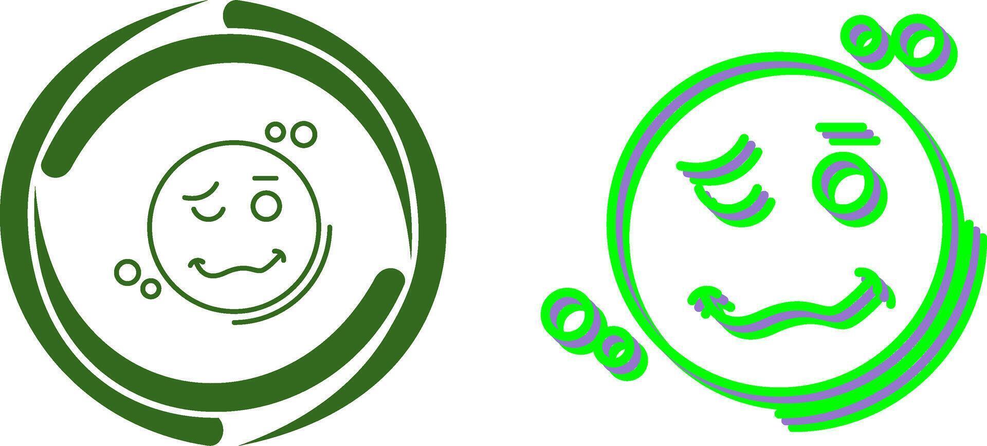 Drunk Icon Design vector
