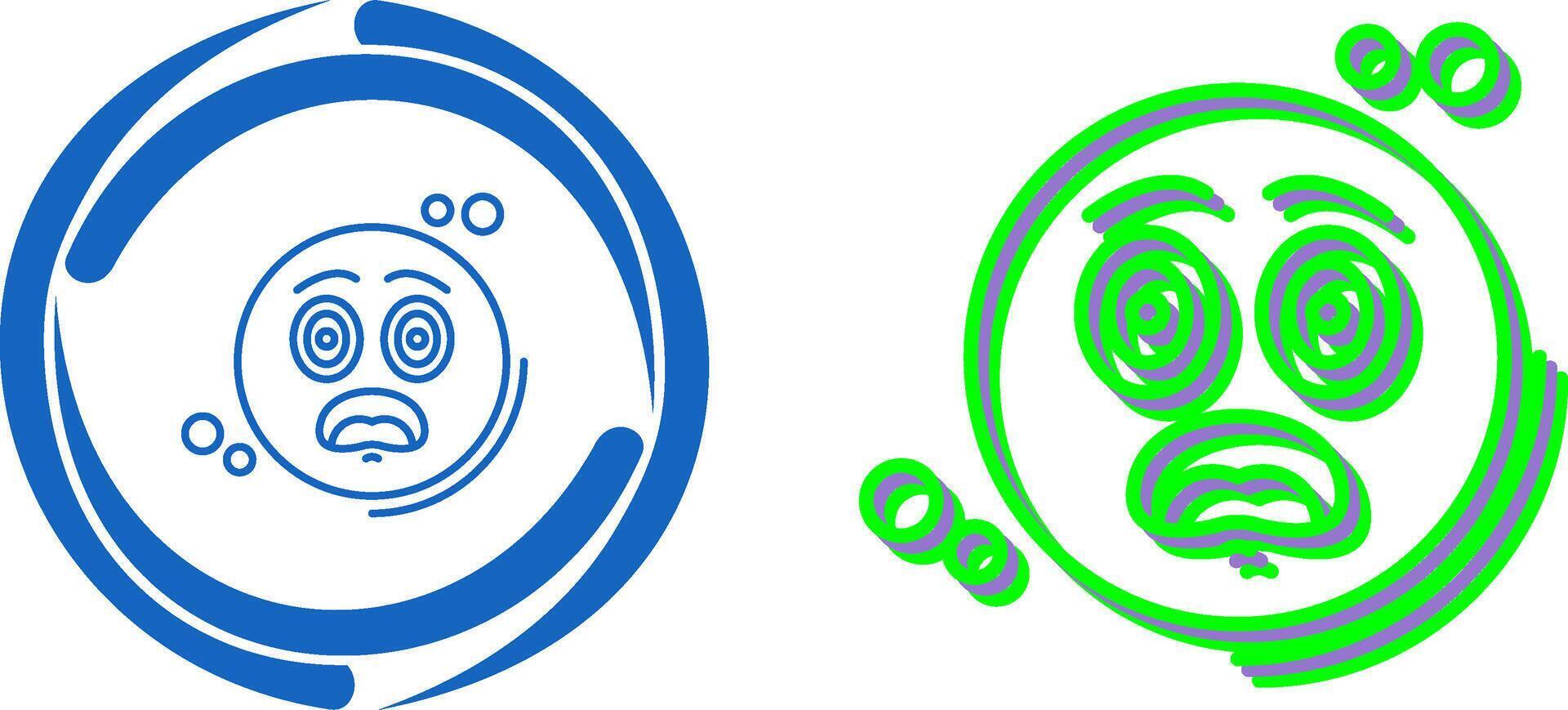 Dazed Icon Design vector