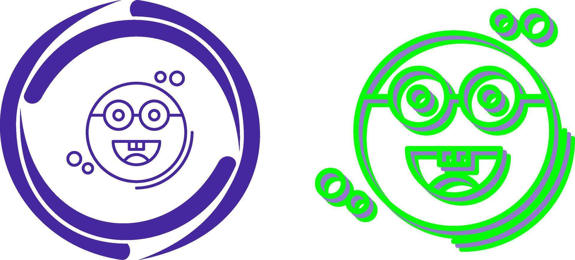 Galsses Icon Design vector