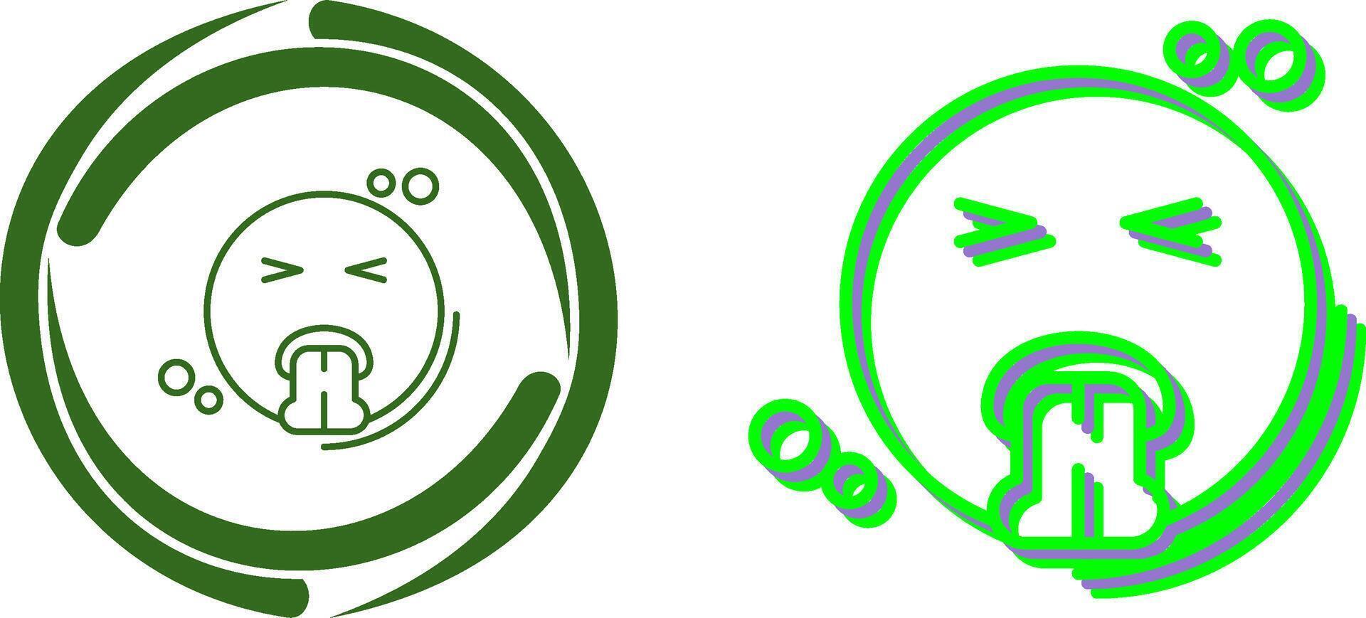 Vomit Icon Design vector