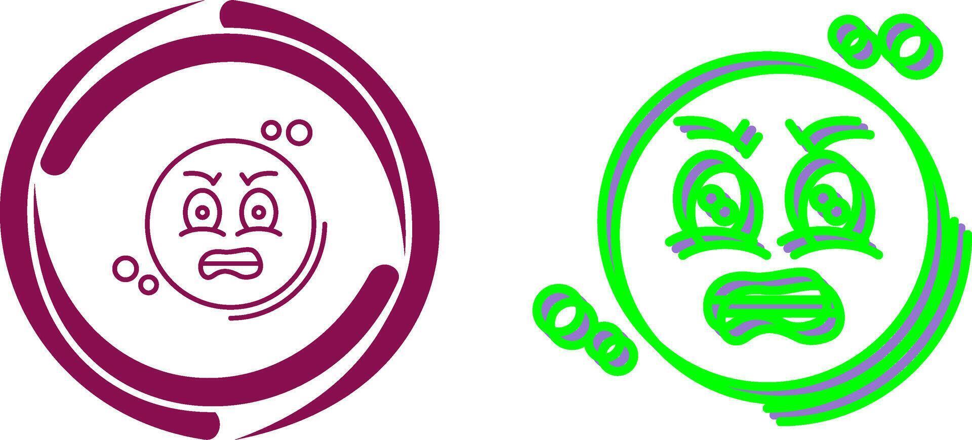 Angry Icon Design vector